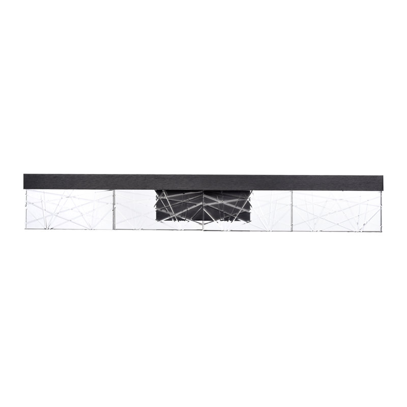 Lucus Dimmable LED Vanity Light, Satin Brushed Black