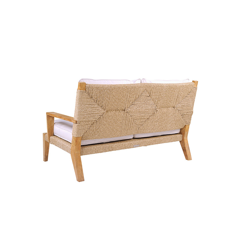 Hadley Outdoor 2 - Seat Loveseat, Hadley Natural Rope, Perigold Play Sage