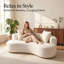 Canapé 79,5 po Modern Cloud Curved-1081696633