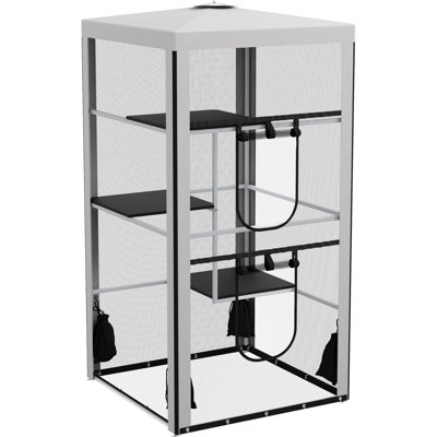 Structure en acier pour chat pour chat