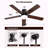 42 Inch Modern Ceiling Fan With LED Light 5 Blades Remote Control Reversible DC Motor Black For Bedroom-2140499120-2140499125