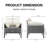 27.5'' Wide Modern Soft Chenille Fabric Upholstered Accent Chair With Padded Armrest-1201198327