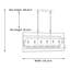 Bardell 6 - Light Kitchen Island Chandelier