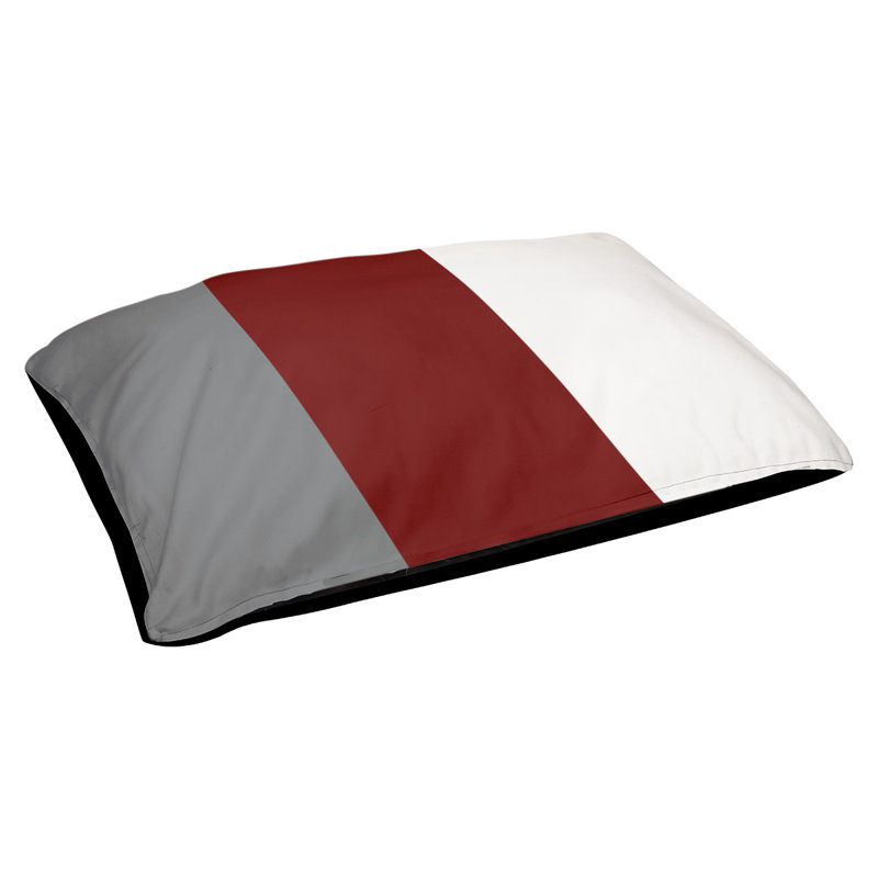 Coussin Golden State, Moyen (l 28 po x P 18 po x H 6 po), Gris foncé / Marron / Blanc