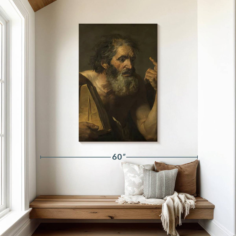 Leisha Ancient Philosopher, 45" H x 30" W