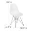 Chaise en plastique Daker avec base chromée-755139514