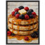 Berry Pancake Dessert Framed Wall Art Prints - Sweet Breakfast Food for Kitchen Dining Room-125211751-125211754