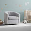 Fauteuil d'appoint rembourré capitonné en lin souple et moderne de 28 po de large Jarissa-725398391