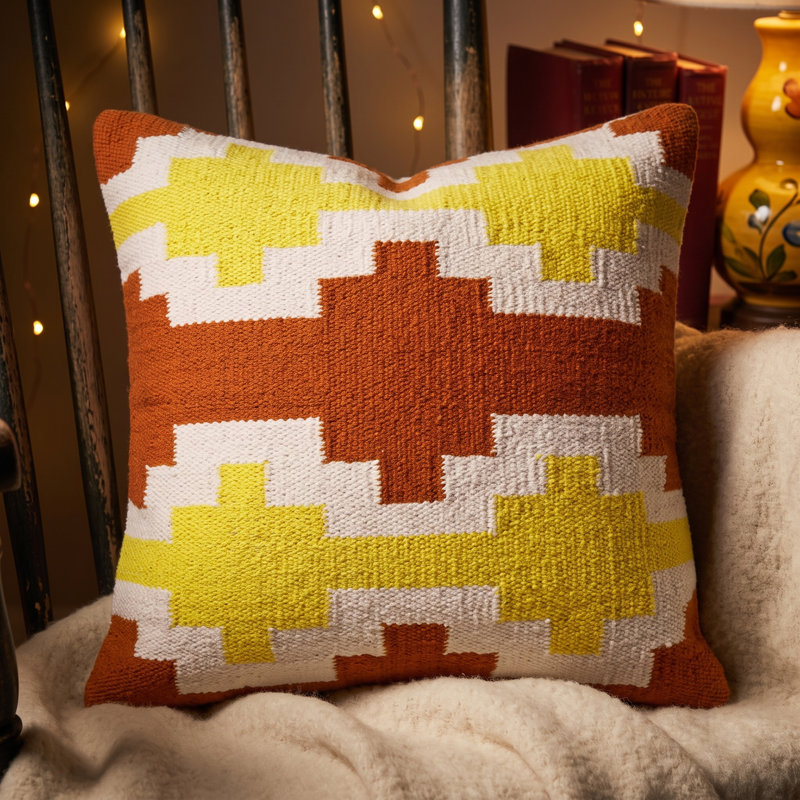 Cotton Geometric Throw Pillow Cover, Pillow Cover Only - No Insert