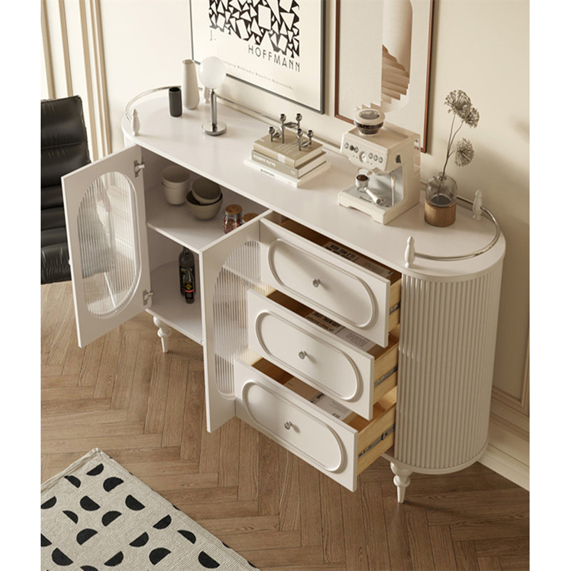Buffet Addileigh, H 35,43 po x l 47,24 po x P 15,75 po, Blanc