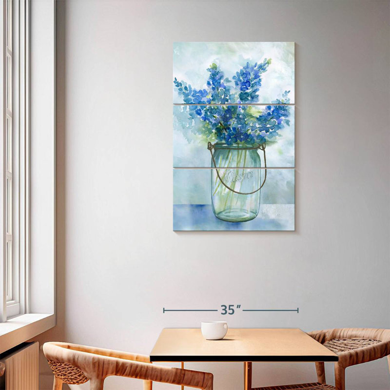Harnek Bluebonnets II, 57" H x 36" W