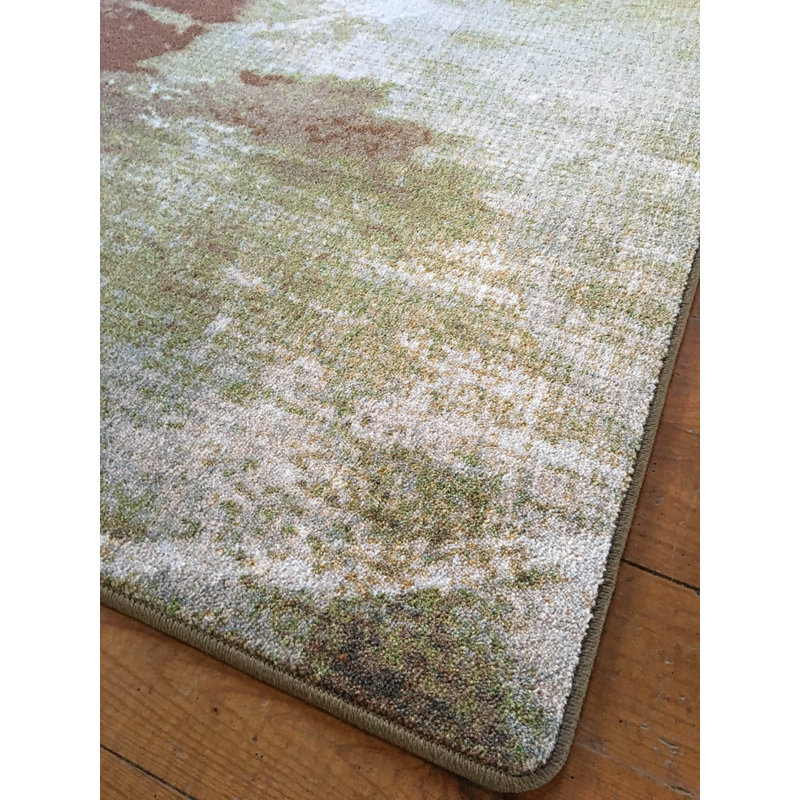 Tapis brun tissé à la machine Axtell, Rectangle 5 pi x 8 pi