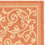 Tapis intérieur / extérieur à motif floral terre cuite / naturel Arneshia-1419835384