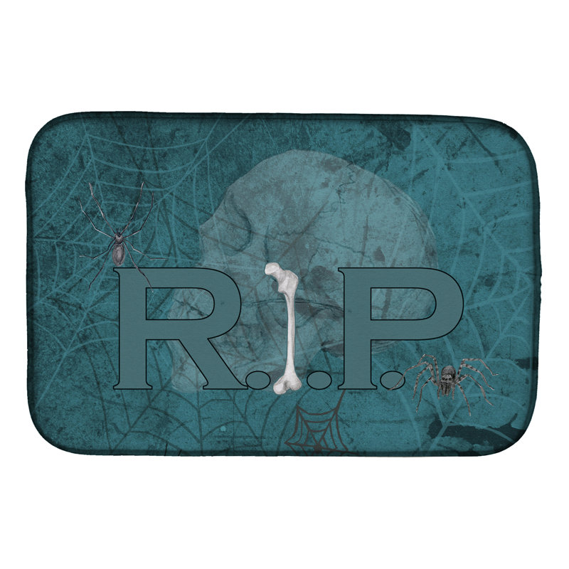 Tapis de séchage en paix avec spider web halloween reposer