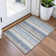 Machine Washable Indoor/Outdoor Xhevrie Navy Rug