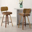 26" Swivel Upholstered Counter Height Bar Stool-2130976834-2137909068