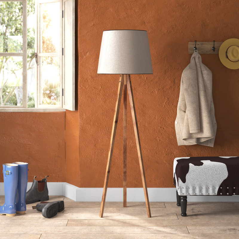 Granby 160cm Tripod Floor Lamp, Black, Brown