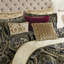 Très grand édredon 4 pièces - 1 édredon, 2 taies décoratives, jupe de lit, ornement exquis, fermeture à glissière cachée, chenille, structure avec design inclus processus amélioré 2022, satin antique, matériau-118755918-118755919