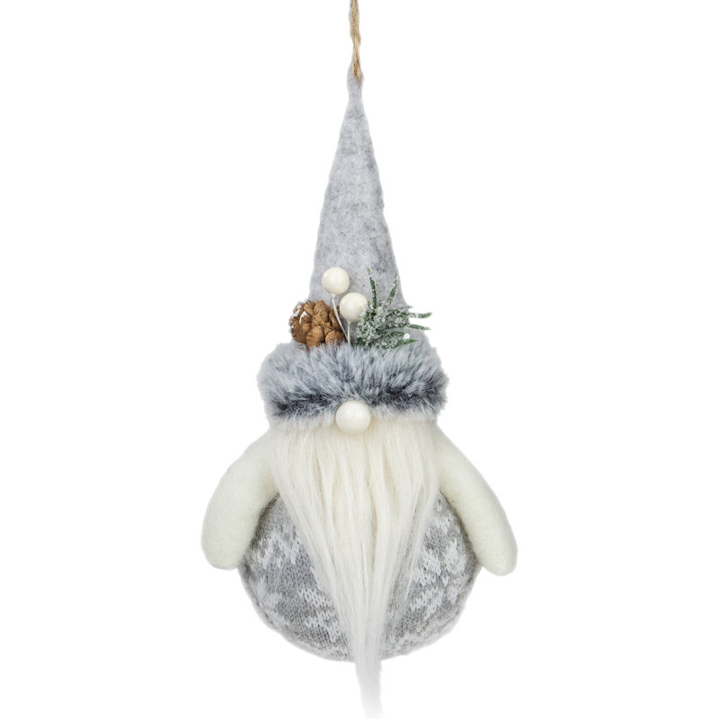 Ornement de Noël gnome 7,75 po