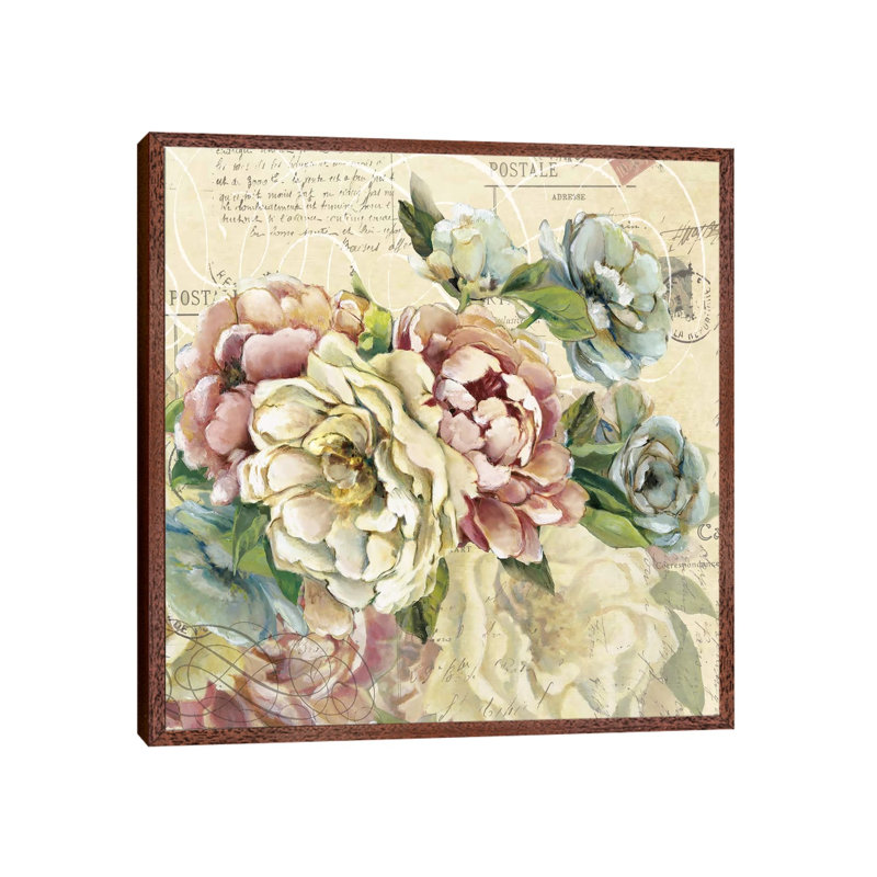 Scented Letter II by Carol Robinson - Print on Canvas, Classic Brown Wood Framed, 45.72 cm H x 45.72 cm W