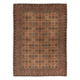 Oversized Antique 20Th Century English Needlepoint Rug In Brown - Rug & Kilim