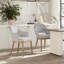 Chaise de salle à manger rembourrée moderne avec pieds en bois-469460055-468634092