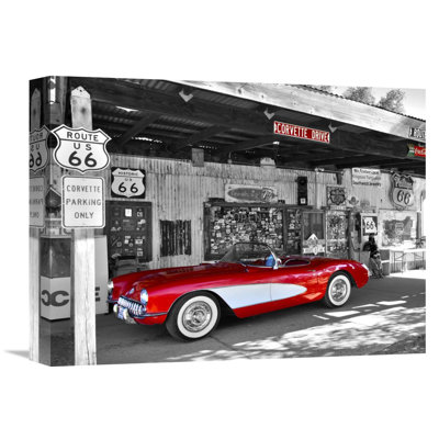 " Vadim Ratsenskiy Red Corvette " Painting Print