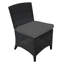 Bella Wicker Armless Outdoor Dining Chair-620172401-620172402