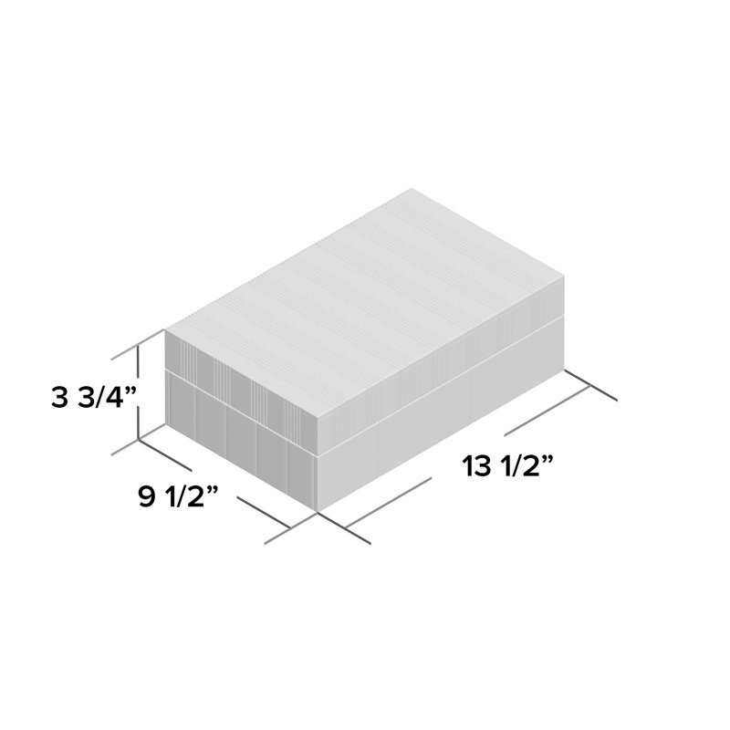 Manufactured Wood Box, 3.75" H x 13.5" W x 9.5" D