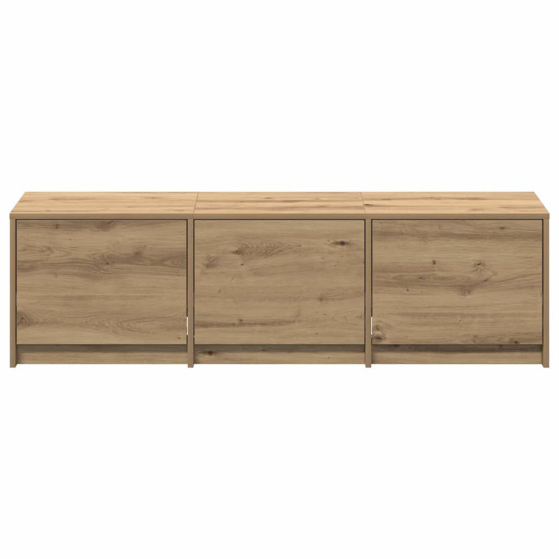 Unfinished TV Stand, 40cm H x 140cm L x 34cm W, Artisian Oak