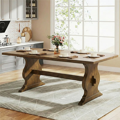Oaklyn Traditional 70.8" Solid wood Dining Table