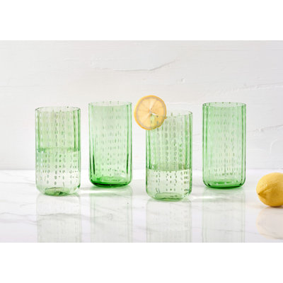 Darbie Angell Dappled Clouds Double Highball Glasses
