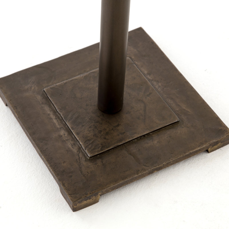 Table de salle à manger à hauteur de comptoir Nell, Laiton vieilli, H 36 po x L 32 po x l 32 po