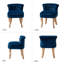 Chaise d'appoint moderne en velours capitonné avec pieds en bois massif-1179379115
