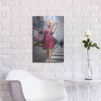 Marilyn in the City par JJ Brando - Impression sur toile sans cadre