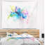 Tapisserie d’art à motif aquarelle animal iris-28488550