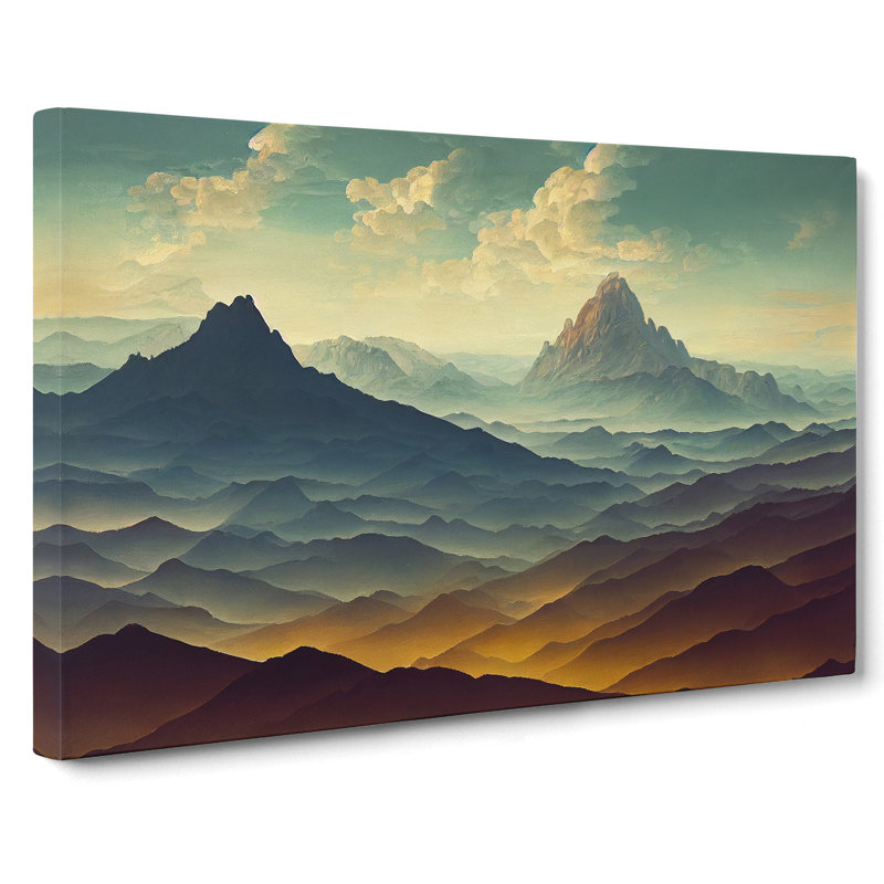Spirited Mountain Landscape - Wrapped Canvas, 35cm H x 50cm W x 3cm D