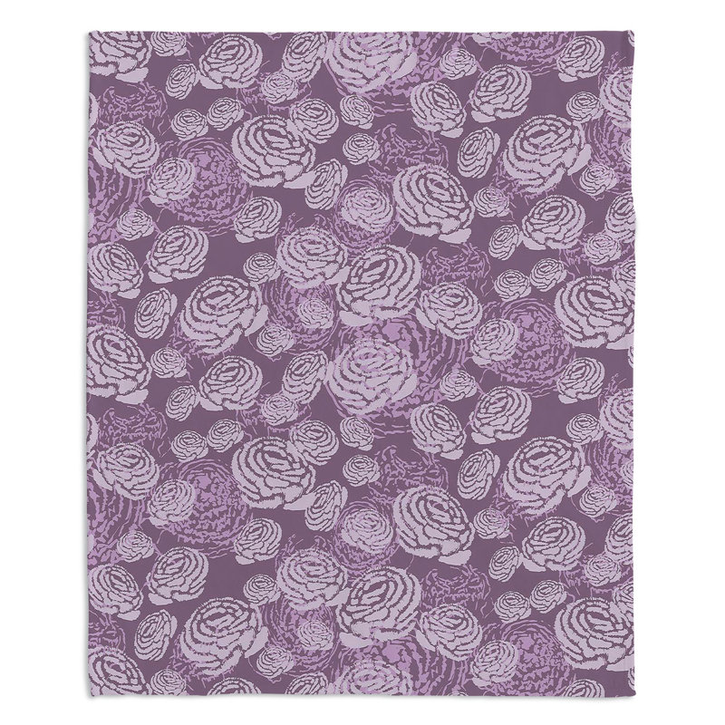  Couverture fleur, 51 po x 60 po