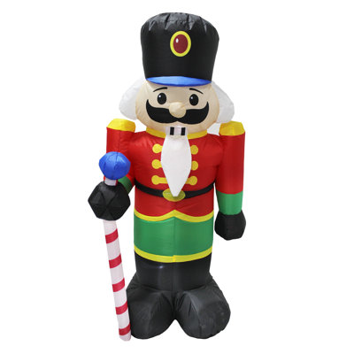 National Tree Company 4 ft. Inflatable Holiday Nutcracker