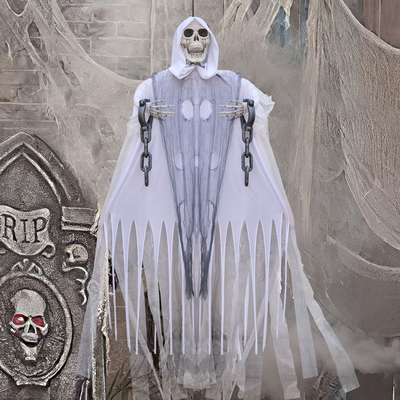 Squelette suspendu, art de pelouse d'Halloween