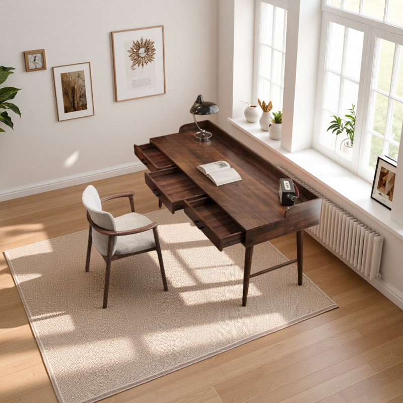 Bureau haut de gamme en bois de noyer noir