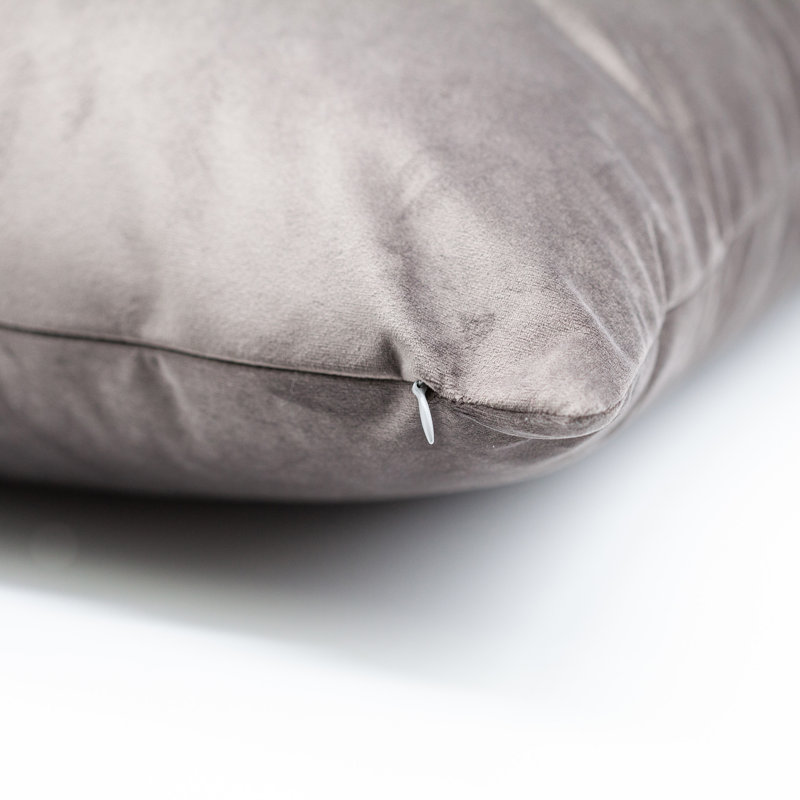Housse de coussin rectangulaire en polyester Childersburg, Brun