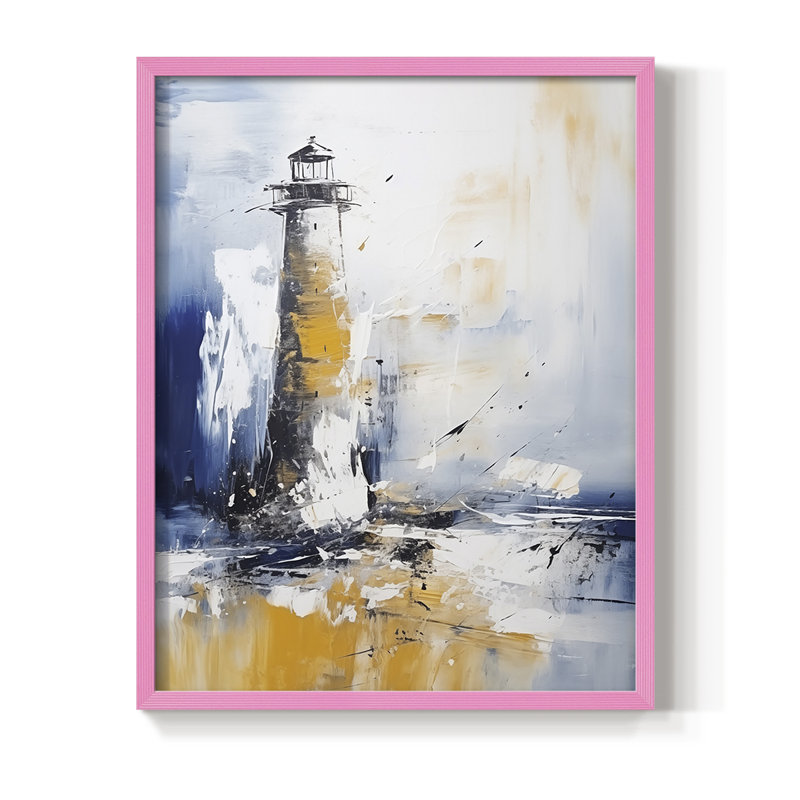 NAUTICAL Series, impression encadrée - bois massif, H 30 po x l 24 po, Rose