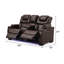 Valmont Prestige LED Console Power Reclining Sofa-100852031