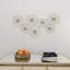Décoration murale florale métallique en métal avec détails de volutes-1269987506