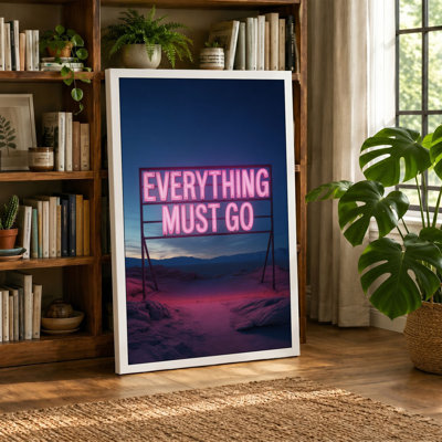 Everything Must Go Modern - Wrapped Canvas