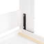 Lit double blanc et tablettes - peu encombrant, convient aux petites et grandes pièces, pratique-1186792154-1186792155