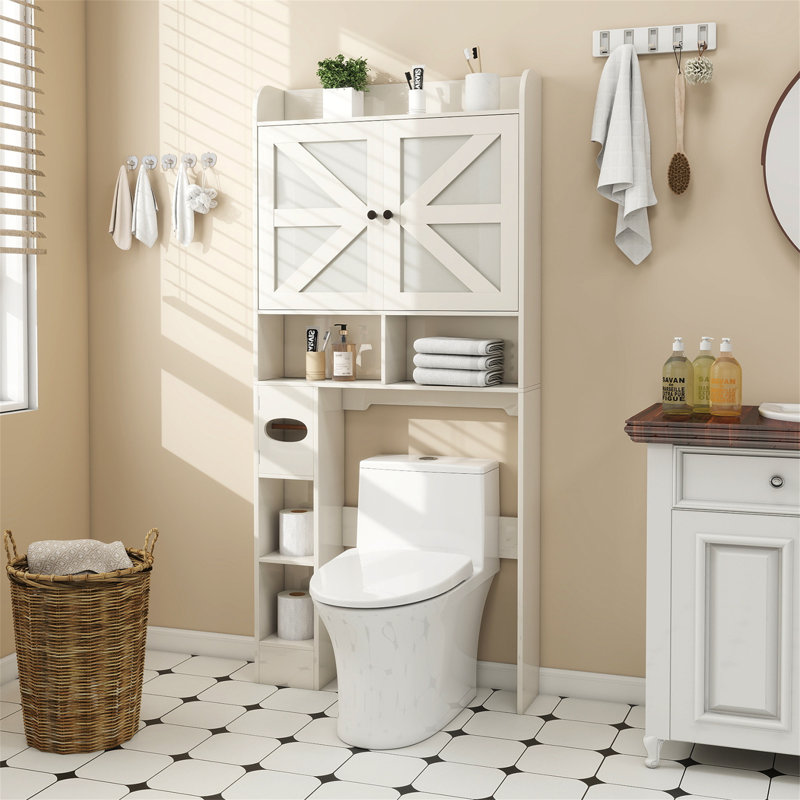 Cherette 32''W Over The Toilet Storage Cabinet, White