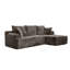 Aucun assemblage requis, canapé en forme de L de 95 pouces, rembourrage en éponge haute densité, housse en velours confortable, convient aux bricoleurs et convient à divers types de maison.-1457553846-1457553850