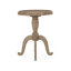 Table de bout rustique à plateau octogonal rustique, table d'appoint de style campagnard avec pieds en trépied, table à piédestal à finition bois délavé, table d'appoint et table de chevet polyvalente pour le salon, la chambre à coucher, le vestibule